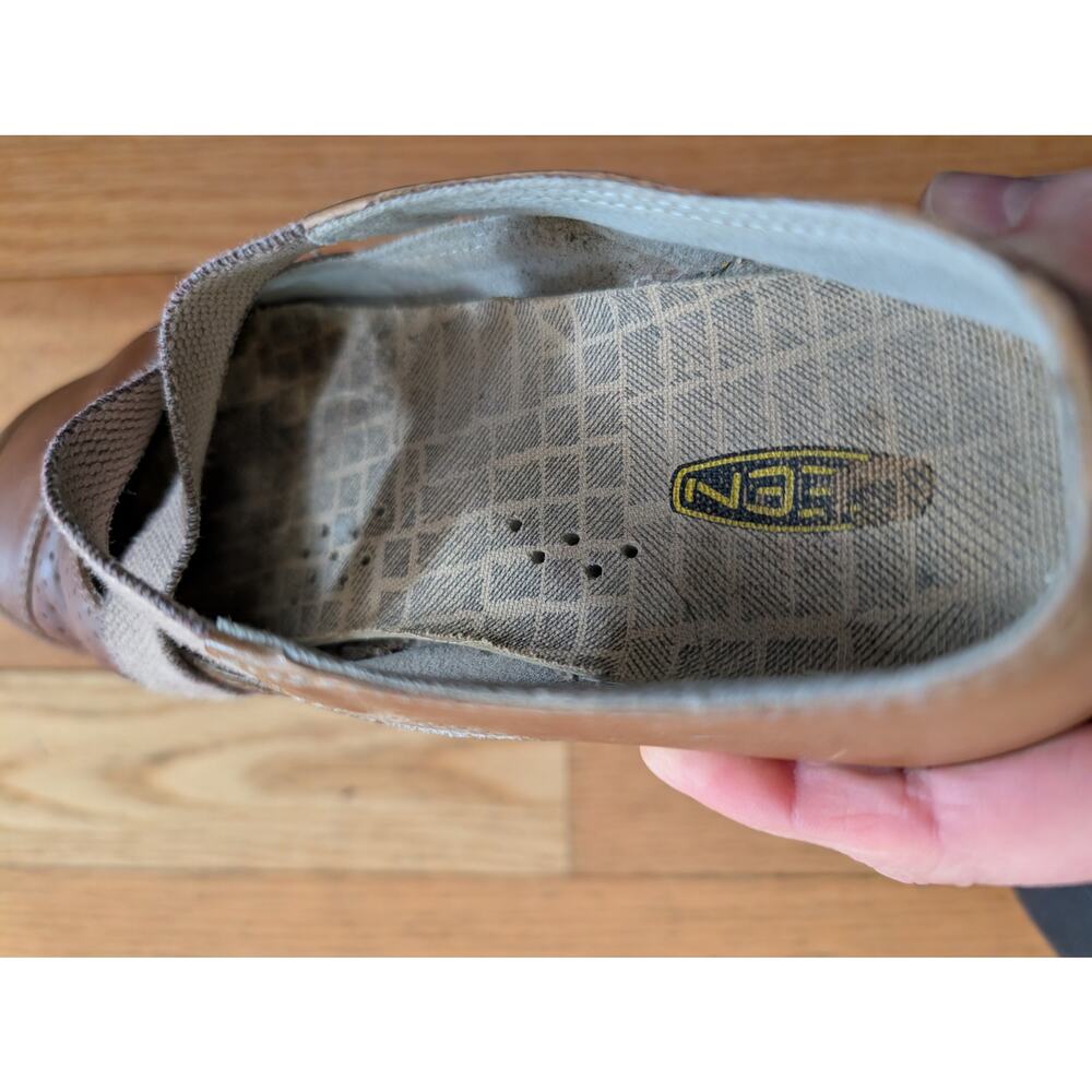 Keen Womens Brown Leather Mary Jane Flats Strappy Comfort Shoes Size 7.5 - Picture 8 of 8